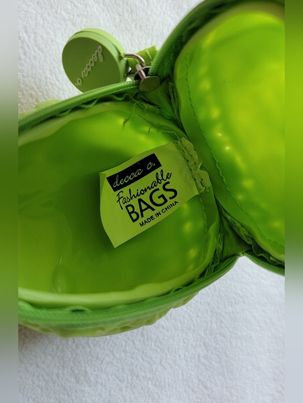 Lime Green Macaroon Coin Purse - Picture 2 of 5